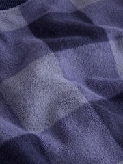 Blue Check Cosy Fleece Pyjamas Set (3-16yrs) - Image 4 of 4