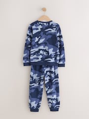 Blue Camo Printed Cosy Fleece Pyjamas (3-16yrs) - Image 5 of 7