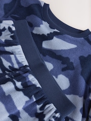 Blue Camo Printed Cosy Fleece Pyjamas (3-16yrs) - Image 6 of 7