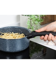 Russell Hobbs 4 Piece Blue Smart Clip Nf Stone Saucepans Set - Image 4 of 7