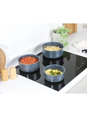 Russell Hobbs 4 Piece Blue Smart Clip Nf Stone Saucepans Set - Image 6 of 7