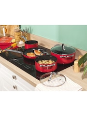 Russell Hobbs 4 Piece Red Riviera Pans Set - Image 2 of 5