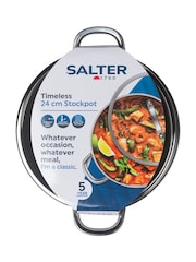 Salter Silver Timeless 24cm Stockpot - Image 6 of 6