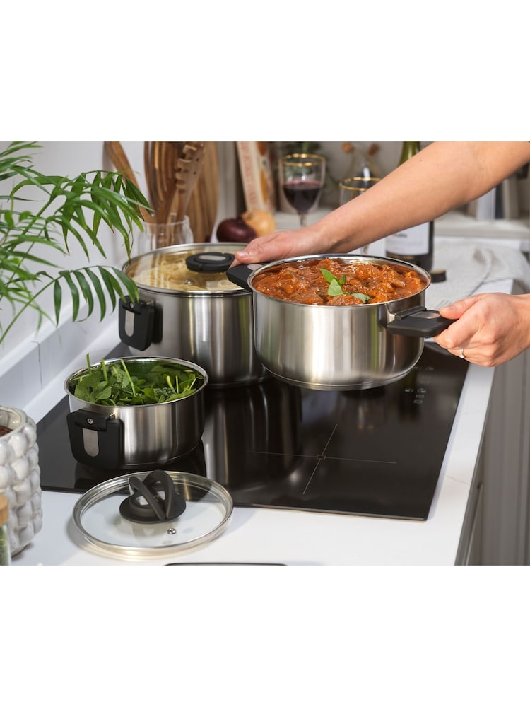 Salter 3 Piece Silver Stack In Pots Set - Image 5 of 5