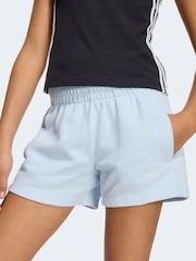 adidas originals Blue Waffle Texture Shorts - Image 4 of 6