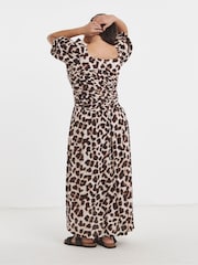 Simply Be Crinkle Drop Waist Midi Dress - Image 2 of 4