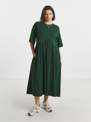 Simply Be Boxy Sleeve Jersey Midi Dress - Obraz 1 z 4