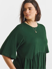 Simply Be Boxy Sleeve Jersey Midi Dress - Obraz 3 z 4