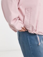 ורוד - Simply Be Cotton Lightweight Short Hooded Parka - תמונה 4 מתוך 4