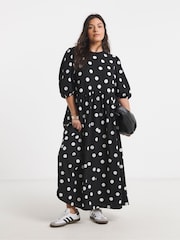 Simply Be Waffle V Waist Midi Dress - Bild 1 von 4
