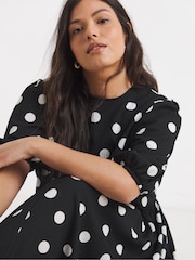 Simply Be Waffle V Waist Midi Dress - Bild 4 von 4