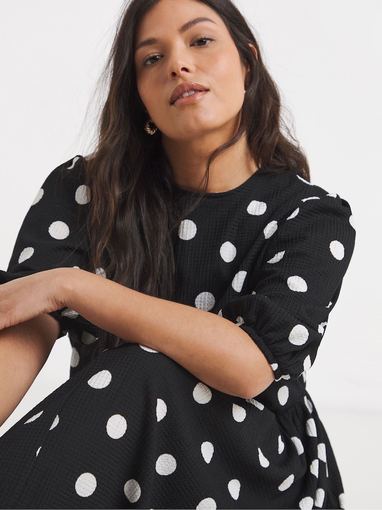 Simply Be Waffle V Waist Midi Dress - Bild 4 von 4