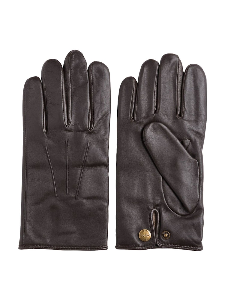 Loake Brown Leather Gloves - Image 1 of 2