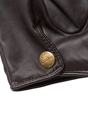 Loake Brown Leather Gloves - Image 2 of 2