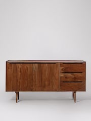 Swoon Mid Brown Southwark Wooden Two Door Three-Drawer Sideboard - Image 1 of 5