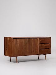 Swoon Mid Brown Southwark Wooden Two Door Three-Drawer Sideboard - Image 2 of 5