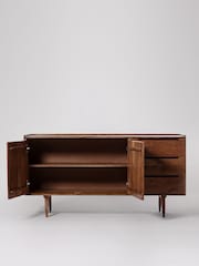 Swoon Mid Brown Southwark Wooden Two Door Three-Drawer Sideboard - Image 3 of 5