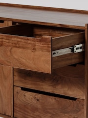 Swoon Mid Brown Southwark Wooden Two Door Three-Drawer Sideboard - Image 4 of 5