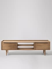 Swoon Light Brown Southwark Mango Wood Wide Media Unit - Image 1 of 5