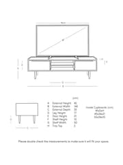 Swoon Light Brown Southwark Mango Wood Wide Media Unit - Image 3 of 5
