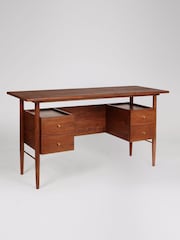 Swoon Mid Brown Hewinson Acacia Wood Desk - Image 2 of 5