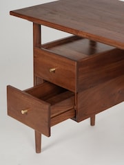 Swoon Mid Brown Hewinson Acacia Wood Desk - Image 3 of 5