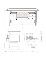 Swoon Mid Brown Hewinson Acacia Wood Desk - Image 5 of 5