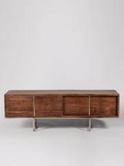 Swoon Mid Brown Hove Acacia Wood Media Unit - Image 1 of 5