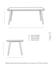 Swoon Mid Brown Metz Acacia Wood Eight-Seater Dining Table - Image 3 of 4