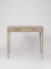 Swoon Grey Claudine Mango Wood Two-Drawer Desk - Image 1 of 5