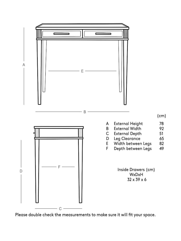 Swoon Grey Claudine Mango Wood Two-Drawer Desk - Image 5 of 5