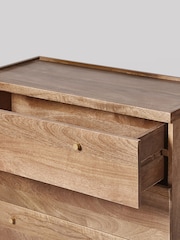 Swoon Light Brown Halle Mango Wood 3 Drawer Chest - Image 4 of 5