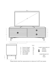 Swoon Mid Brown Weaving Mango Wood Media Unit - Image 3 of 4
