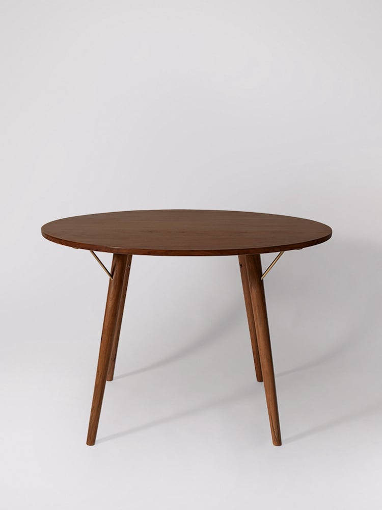 Swoon Mid Brown Kaiden Acacia Wood Four-Seater Dining Table - Image 1 of 4