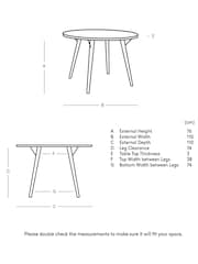 Swoon Mid Brown Kaiden Acacia Wood Four-Seater Dining Table - Image 3 of 4