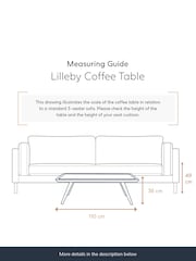 Swoon Grey Lilleby Mango Wood Coffee Table - Image 4 of 6