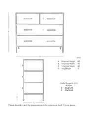 Swoon Black Stepney Four-Drawer Chest Of Drawers - Image 3 of 6