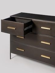 Swoon Black Stepney Four-Drawer Chest Of Drawers - Image 5 of 6