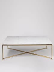Swoon White Kir Marble Coffee Table - Image 2 of 7