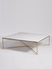 Swoon White Kir Marble Coffee Table - Image 3 of 7