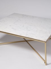 Swoon White Kir Marble Coffee Table - Image 4 of 7