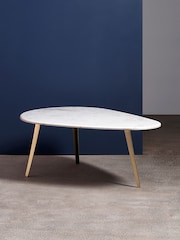 Swoon White Kitson Marble Coffee Table - Image 1 of 7