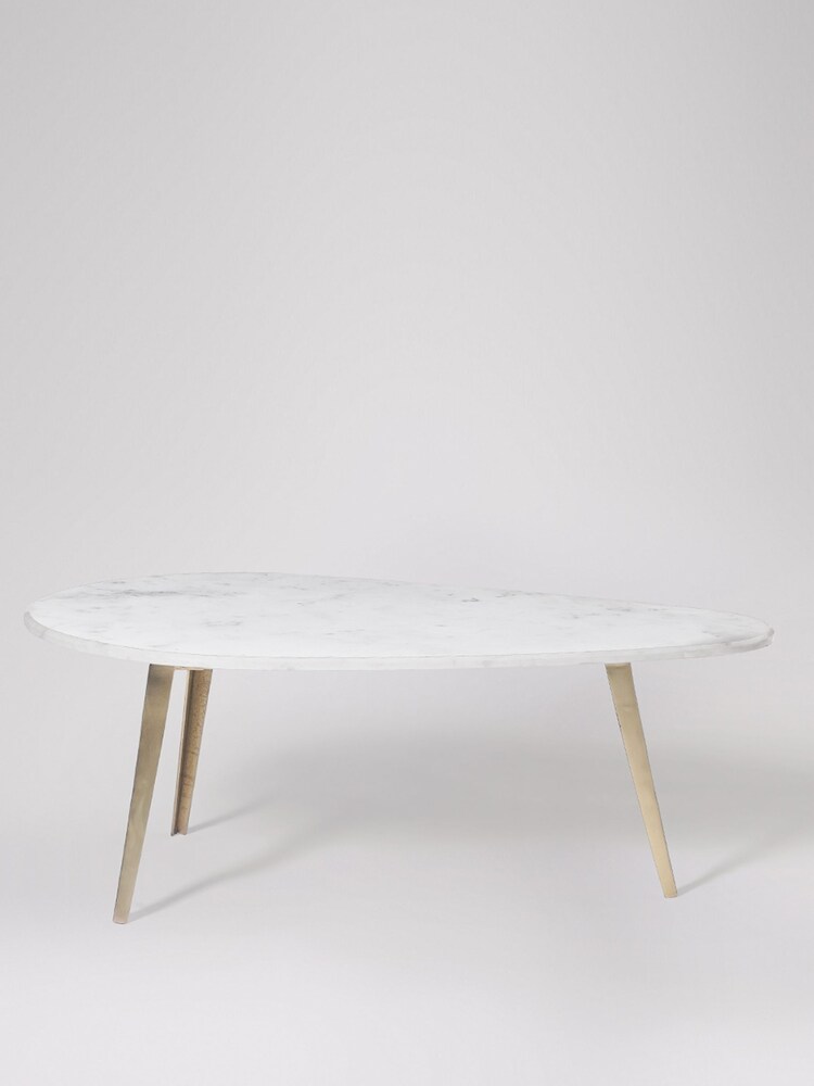 Swoon White Kitson Marble Coffee Table - Image 2 of 7