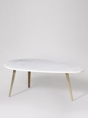 Swoon White Kitson Marble Coffee Table - Image 5 of 7