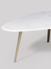 Swoon White Kitson Marble Coffee Table - Image 6 of 7