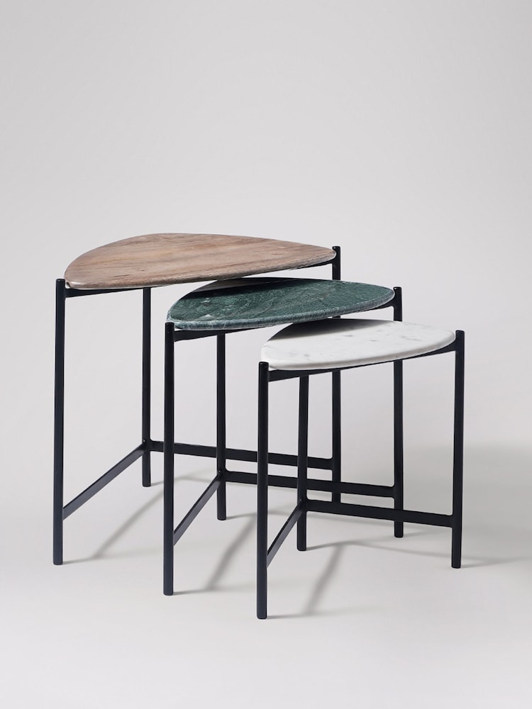 Swoon Black Lapis Side Table - Image 2 of 6
