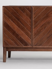 Swoon Mid Brown Metz Mango Wood Four Door Sideboard - Image 5 of 7