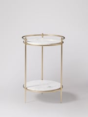 Swoon Brass Cartizze Side Table - Image 2 of 6