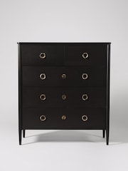 Swoon Black Reyna Mango Wood Five-Drawer Chest Of Drawers - Image 1 of 5