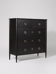 Swoon Black Reyna Mango Wood Five-Drawer Chest Of Drawers - Image 2 of 5